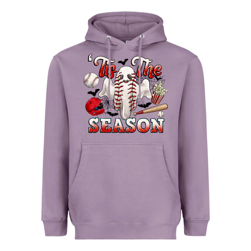 Tis The Season Baseball Halloween Heavyweight Hoodie by CowGirlArtShop | Teevron
