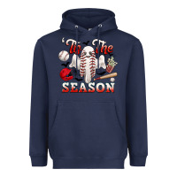 Navy tis the season baseball halloween Heavyweight Hoodie - CowGirlArtShop