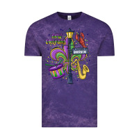 Cloud Purple new orleans mardi gras streets Vintage Tee - MaliasSmallBusiness