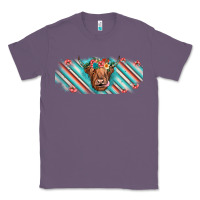 Lavender cow floral Classic Tee - JahusDesignShop