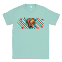 Seafoam cow floral Classic Tee - JahusDesignShop