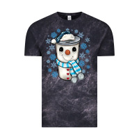 Cloud Black snowman coffee cup Vintage Tee - JahusDesignShop