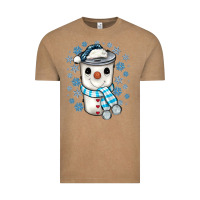Snowman Coffee Cup Vintage Tee | Teevron