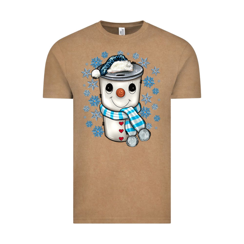 Snowman Coffee Cup Vintage Tee by JahusDesignShop | Teevron