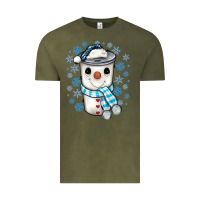 Vintage Olive snowman coffee cup Vintage Tee - JahusDesignShop