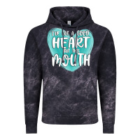 Cloud Black i have got a good heart but this mouth Vintage Hoodie - MaliasSmallBusiness