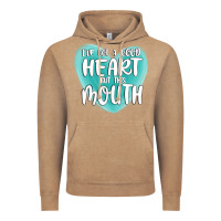 Vintage Coffee i have got a good heart but this mouth Vintage Hoodie - MaliasSmallBusiness