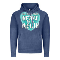 Vintage Denim i have got a good heart but this mouth Vintage Hoodie - MaliasSmallBusiness