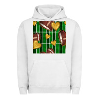 Pigment Lunar Rock american football field and hearts seamless pattern Urban Hoodie - BundleAndBundleShop