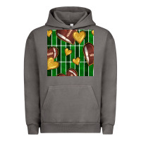 Pigment Tornado american football field and hearts seamless pattern Urban Hoodie - BundleAndBundleShop