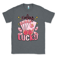 Charcoal Heather feeling lucky Classic Tee - MaliasSmallBusiness