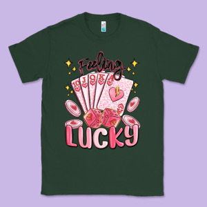Feeling Lucky Classic Tee Designed By Maliassmallbusiness