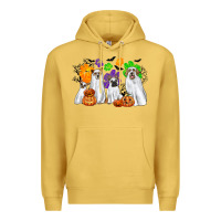 Antique Gold ghost dogs Premium Hoodie - CowGirlArtShop