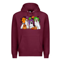 Burgundy ghost dogs Premium Hoodie - CowGirlArtShop