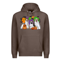 Coffee ghost dogs Premium Hoodie - CowGirlArtShop
