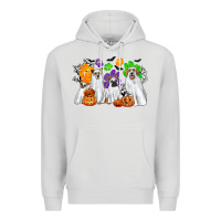Dove Grey ghost dogs Premium Hoodie - CowGirlArtShop