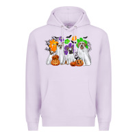 Lilac ghost dogs Premium Hoodie - CowGirlArtShop
