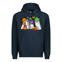 Navy ghost dogs Premium Hoodie - CowGirlArtShop