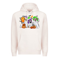 Pale Pink ghost dogs Premium Hoodie - CowGirlArtShop