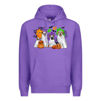 Purple ghost dogs Premium Hoodie - CowGirlArtShop