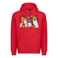 Red ghost dogs Premium Hoodie - CowGirlArtShop