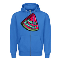 True Royal sweet summer watermelon Zipper Hoodie - NancyCooperArtShop