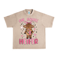 French Oak one boujee heifer Urban Heavy Tee - MaliasSmallBusiness