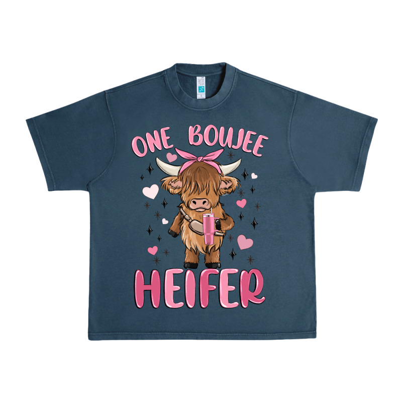 One Boujee Heifer Urban Heavy Tee by MaliasSmallBusiness | Teevron