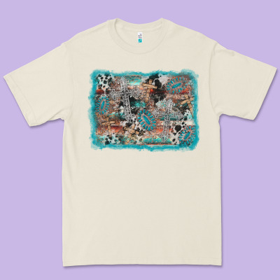 Cross Western Background Premium Tee Designed By Adodesignshop