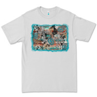 Dove Grey cross western background Premium Tee - AdoDesignShop
