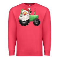 Cardinal santa tractor Premium Sweatshirt - CowGirlArtShop