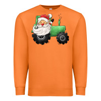 Carrot santa tractor Premium Sweatshirt - CowGirlArtShop