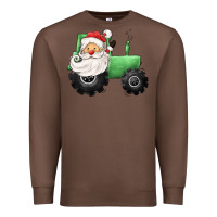Chestnut santa tractor Premium Sweatshirt - CowGirlArtShop