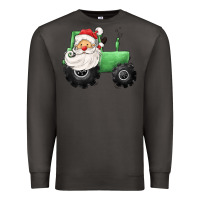 Smoke santa tractor Premium Sweatshirt - CowGirlArtShop