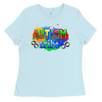 Baby Blue autısm tribe Ladies Tee - AdoDesignShop
