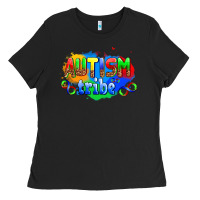 Black autısm tribe Ladies Tee - AdoDesignShop