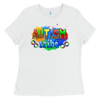 White autısm tribe Ladies Tee - AdoDesignShop