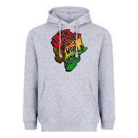 Heather Grey black history is world history Heavyweight Hoodie - CowGirlArtShop