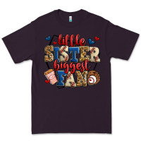 Plum little sister biggest fan baseball Premium Tee - Jasminsmagicworld
