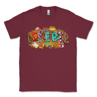 Burgundy basketball vibes Classic Tee - CowhideDigitalArt