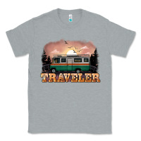 Heather Grey traveler Classic Tee - NancyCooperArtShop