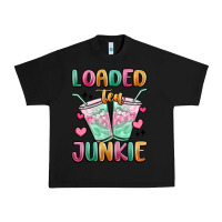 Black loaded tea junkie Urban Heavy Tee - MaliasSmallBusiness