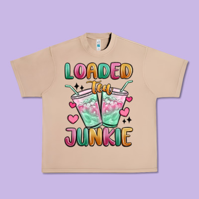 Loaded Tea Junkie Urban Heavy Tee Designed By Maliassmallbusiness