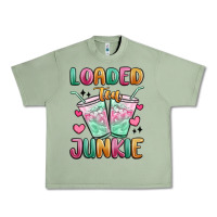 Oil Green loaded tea junkie Urban Heavy Tee - MaliasSmallBusiness