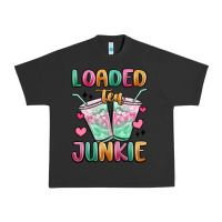 Pigment Black loaded tea junkie Urban Heavy Tee - MaliasSmallBusiness
