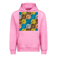 Fuchsia Pink american football medal with leopard Urban Hoodie - BundleAndBundleShop
