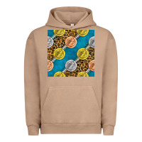 Pigment Burro american football medal with leopard Urban Hoodie - BundleAndBundleShop