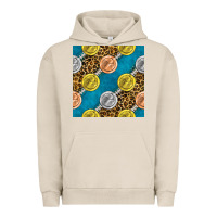 Pigment French Oak american football medal with leopard Urban Hoodie - BundleAndBundleShop