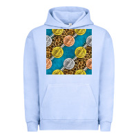 Pigment Grape Ice american football medal with leopard Urban Hoodie - BundleAndBundleShop