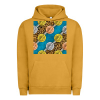 Pigment Peanut Butter american football medal with leopard Urban Hoodie - BundleAndBundleShop